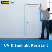 3M 2090-36QC6 Painter's Tape 1 7/16 in x 60 yd, 5.4 mil Thick, Acrylic Adhesive, Indoor and Outdoor, Blue, 6 PK - Redwood.KV45FD18