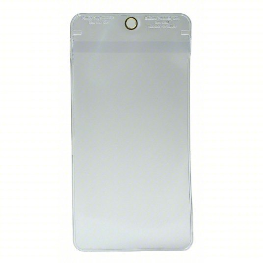 Accuform DTH717 Tag Pouch Polypropylene, 7 in Ht, 4 in Wd, Clear