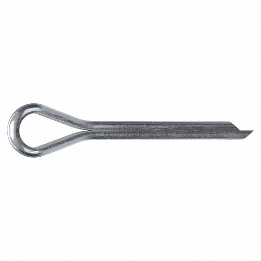 Redwood RWWWG-156-1500-SZ Cotter Pin,5/32in dia,1 13/20in L,PK100: Extended Prong, Inch, 5/32 in Pin Dia, Steel, 1008, 100 PK