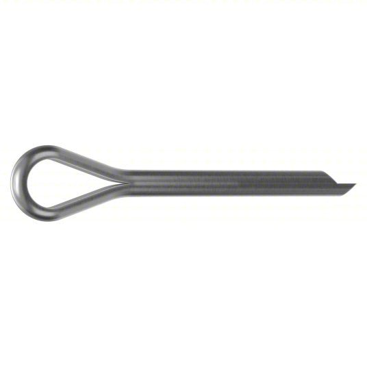 Redwood M55700.050.0040 Cotter Pin Extended Prong, Metric, 5 mm Pin Dia, 44 mm Shank Lg, Stainless Steel, 316, Plain, 5 PK
