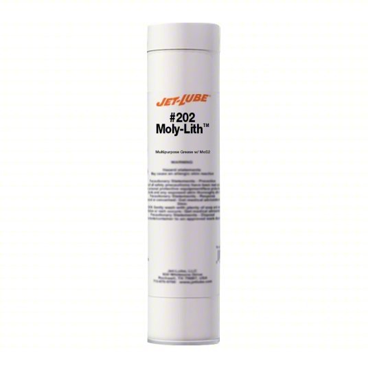 Jet-Lube 33050 Multipurpose Grease #202 Moly-Lith, 14 oz, Cartridge, NLGI 2, Lithium Thickener