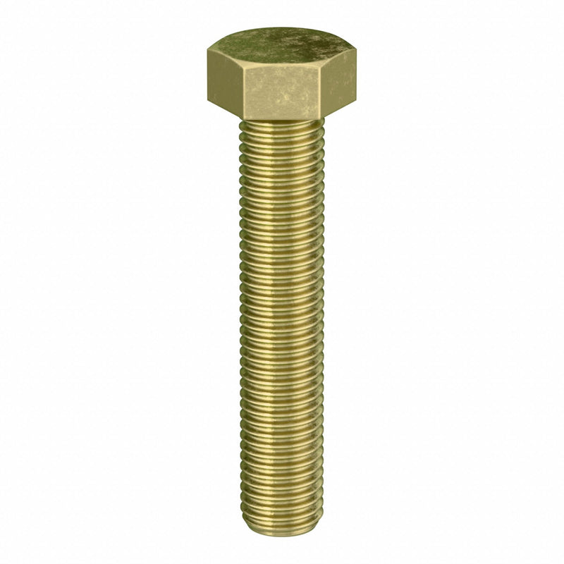 Approved Vendor TAPG8ZY7895 Hex Head Cap Screw, Steel, Grade 8, Zinc Yellow, 7/8"-9, Coarse, 5 in lg, Globally Sourced, 5 PK PK2