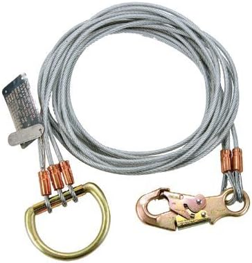 Lewis TR - 8 - D - PC 8' Steel Tail Rope - Redwood.RWTR-8-D-PC