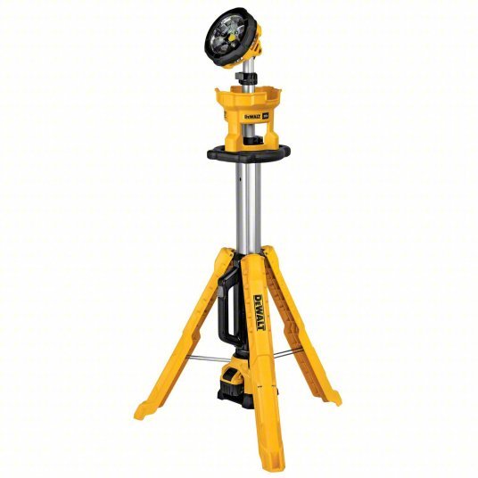 Dewalt DCL079R1 Cordless Tripod Light 20V MAX, Battery Included, 3,000 lm Max., 3 Modes, 88 in Max. Ht