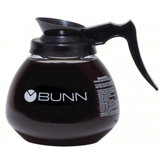 Bunn 42400.0101 Pourover Decanter 64 fl oz Max Capacity, Glass, Pour Over Pour, 6 1/2 in Overall Ht