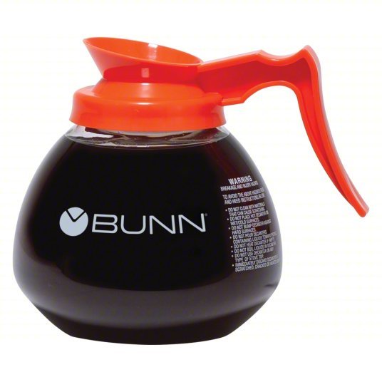 Bunn 42401.0101 Pourover Decanter 64 fl oz Max Capacity, Glass, Pour Over Pour, 6 1/2 in Overall Ht