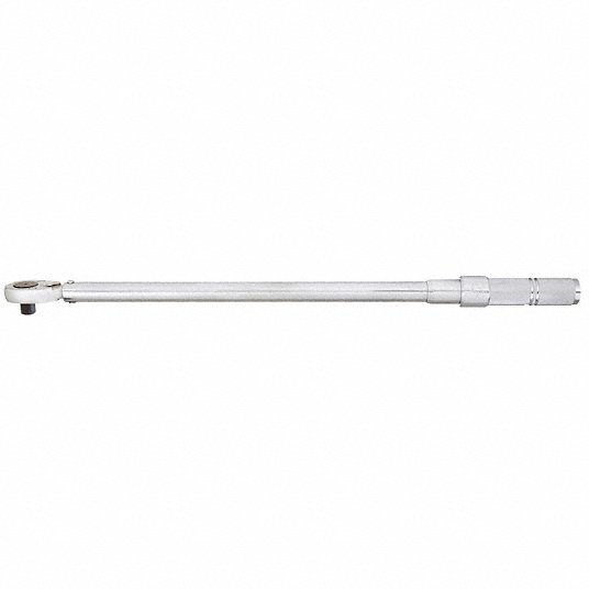 Proto J6014NMC Micrometer Torque Wrench Foot-Pound/Newton-Meter, 1/2 in Drive Size, 70 N-m to 350 N-m