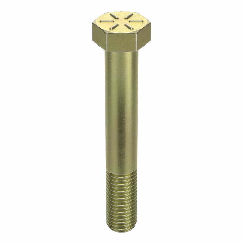 Approved Vendor N04104.062.0400 Hex Head Cap Screw, Steel, Grade 8, Zinc Yellow, 5/8"-11, Coarse, 4 in lg, Made in USA*, Inch, 5 PK