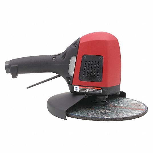 Chicago Pneumatic CP3349-SALAVEL Angle Grinder 9 in Wheel Dia, 3.7 hp Horsepower, 6,500 RPM Max. Speed, Heavy Duty