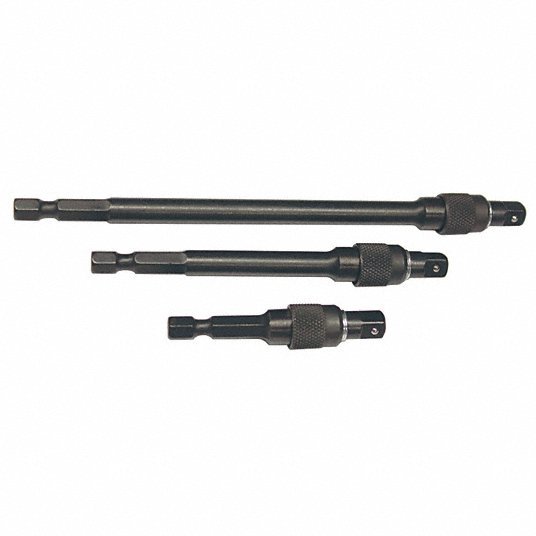 SK 32160 1/4" Drive Locking Extension Bit Set, 3 pcs - Redwood.KV42W713