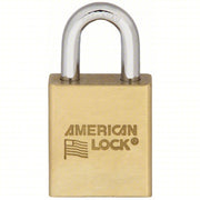 American Lock A3900SWO Padlock, Coreless, Standard Shackle, Rectangular Brass Body, Boron Shackle, 3/4 in W