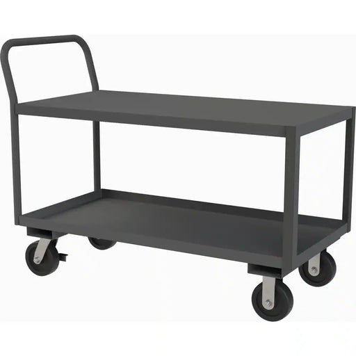 Durham LDO-2448-2-2K-95 14 ga. Steel Carts, Low Deck Service Truck, 24"x48", 2 Shelves, 2000 lb