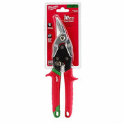 Milwaukee 48-22-4520 Aviation Snip Right/Straight, 10 in Overall Lg, 5 in Cutting Lg, Steel, Plastic, Plastic