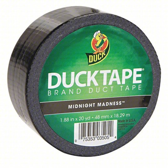 Duck 392875 Duct Tape,1.88 in.x20 yd.,Black
