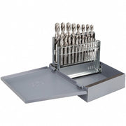Cleveland C70369 Screw Machine Drill Bit Set: 1/16 in Smallest Drill Bit Size, 21 Drill Bits, Split Point - Redwood.KV440A13