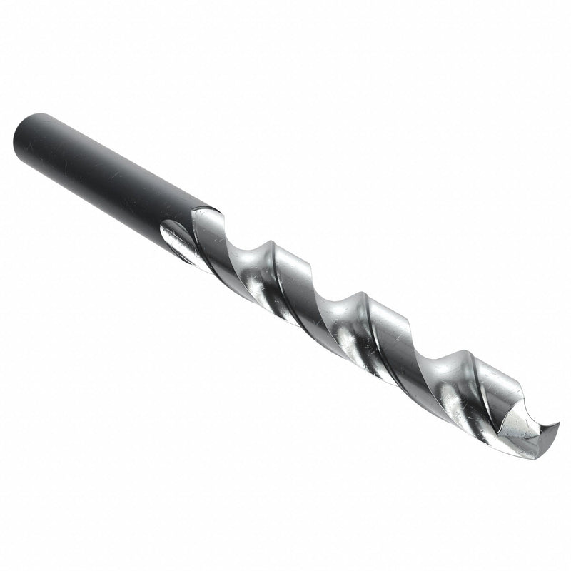 Walter A1247-3/8IN Jobber Length Drill Bit, 3/8 in, 130° Point, HSS, Bright Uncoated, Straight Shank, 2-Flute, Conical Point