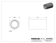 McMaster 4443K663 High-Pressure 316 Stainless Steel Pipe Fitting Straight Connector, 3/8 NPT Female