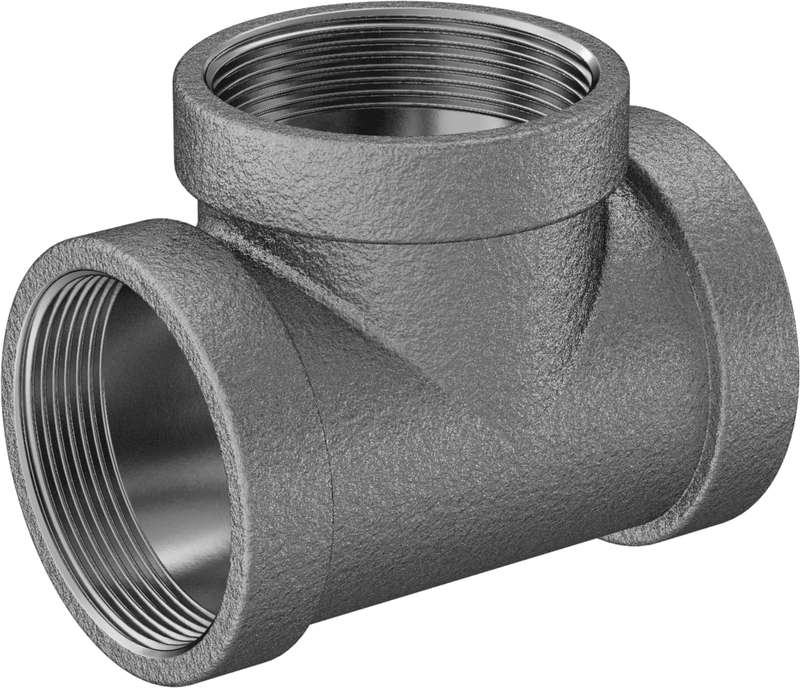 McMaster 4452K622 316 Stainless Steel Threaded Pipe Tee Connector, 3 NPT Female, Class 150, Low-Pressure