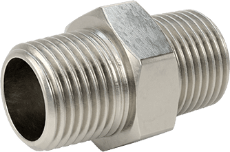 McMaster 4452K844 316 Stainless Steel Threaded Pipe Fitting Low-Pressure, Straight Connector, 1/2 NPT Male