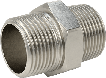 McMaster 4452K846 316 Stainless Steel Threaded Pipe Fitting Low-Pressure, Straight Connector, 1 NPT Male