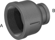 McMaster 44605K329 Low-Pressure Pipe Fitting Iron, Straight Reducer, 2 x 1 NPT Female