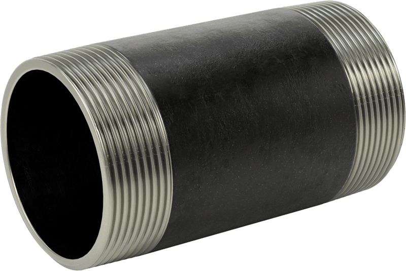 McMaster 44615K469 Standard-Wall Steel Pipe Nipple, Threaded on Both Ends, 2 NPT, 4" Long