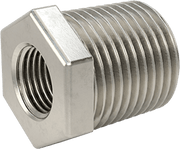 McMaster 4464K262 Hex Bushing 304 Stainless Steel, 3/8 in x 1/8 in Fitting Pipe Size, Male NPT x Female NPT