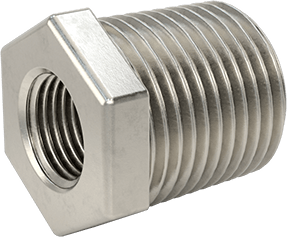 McMaster 4464K262 Hex Bushing 304 Stainless Steel, 3/8 in x 1/8 in Fitting Pipe Size, Male NPT x Female NPT