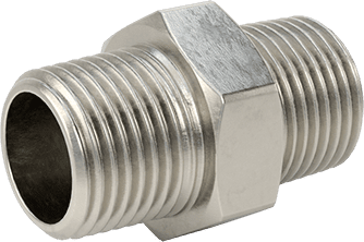 McMaster 4464K741 304 Stainless Steel Threaded Pipe Fitting Low Pressure, Straight Connector, 1/2 NPT Male