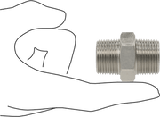 McMaster 4464K751 304 Stainless Steel Threaded Pipe Fitting Low Pressure, Straight Connector, 3/4 NPT Male