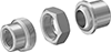 McMaster 4452K466 316 Stainless Steel Threaded Pipe Fitting, Medium-Pressure, Straight Union Connector, 1 NPT Female