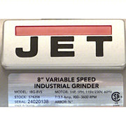 JET IBG-8VS Bench Grinder Variable Speed, 1 hp, 8 in Max Wheel Dia, 900 RPM to 3,600 RPM, 115/230V