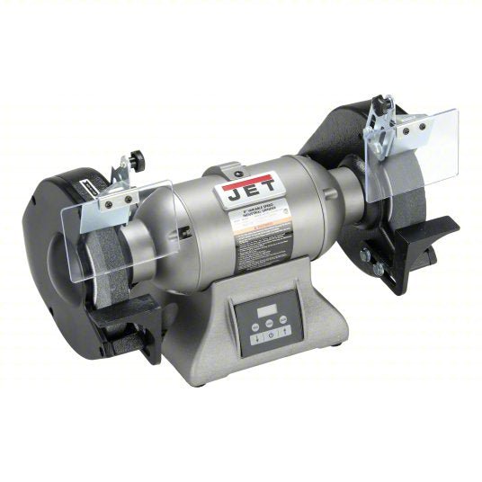 JET IBG-8VS Bench Grinder Variable Speed, 1 hp, 8 in Max Wheel Dia, 900 RPM to 3,600 RPM, 115/230V