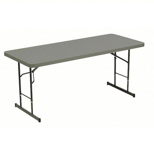 Iceberg 61627 Folding Table 30 in Wd, 72 in Lg, 35 in, Charcoal, Blow Molded Polyethylene