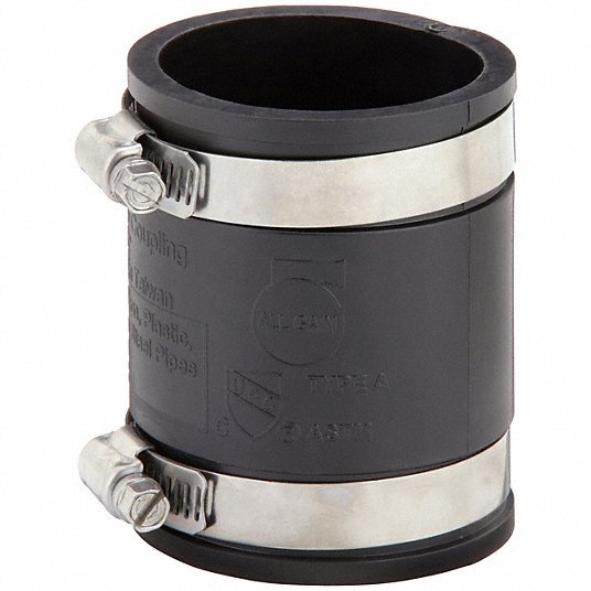 Redwood 86003 Flexible Coupling, 1-1/4" Inside dia., Inside Dia.: 2"