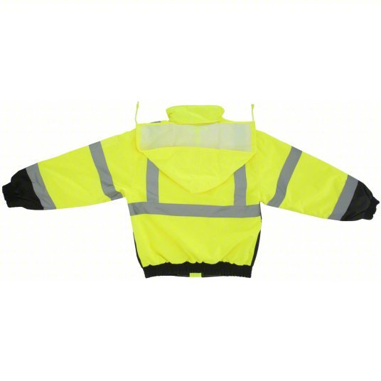 Occunomix LUX-350-JB-BYS Jacket U, ANSI Class 3, S, Yellow, -5° to - 45°F, Zipper with Storm Flap, 5 Pockets