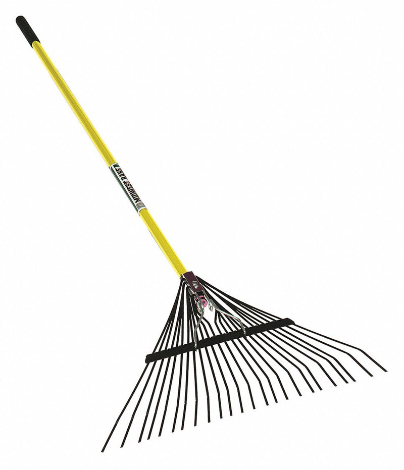 Seymour Midwest 40948 Leaf Rake, 24 Tine, 24 in Head, 54 in Handle