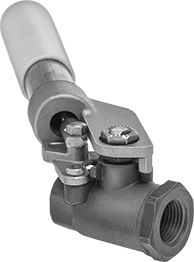McMaster 45155K63 High-Pressure On/Off Valve with Spring-Close Lever Handle, Steel, 1/2 Pipe Size