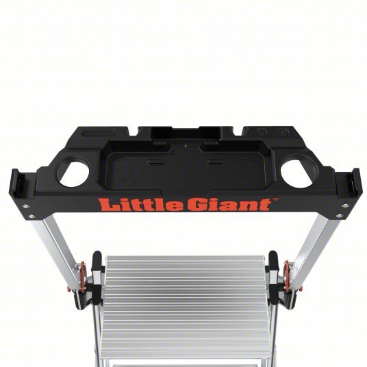 Little Giant 11903 Folding 3 Steps, 26 in Top Step Ht, 21 1/2 in Bottom Wd, 375 lb Load Capacity
