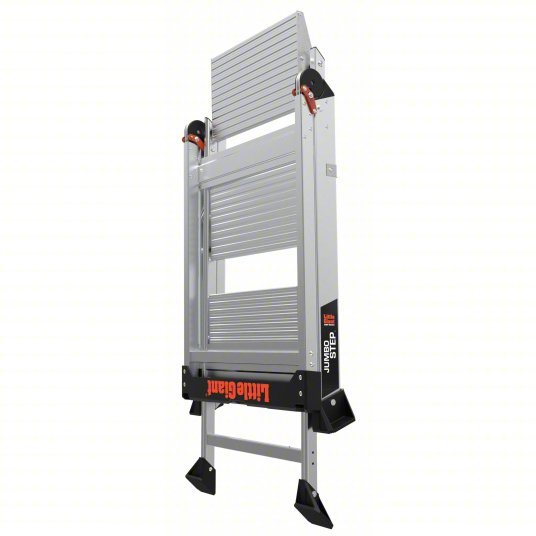 Little Giant 11903 Folding 3 Steps, 26 in Top Step Ht, 21 1/2 in Bottom Wd, 375 lb Load Capacity