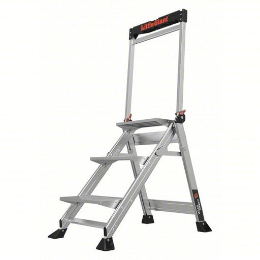 Little Giant 11903 Folding 3 Steps, 26 in Top Step Ht, 21 1/2 in Bottom Wd, 375 lb Load Capacity