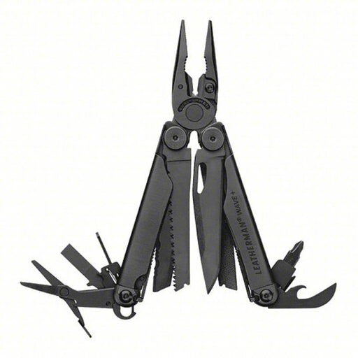 Leatherman WAVE PLUS Multi-Tool Plier, 18 Tools, 18 Functions, 4 in Closed Lg, 6 7/8 in Open Lg