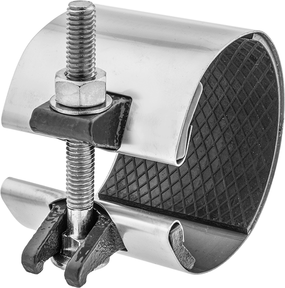 McMaster 4570K119 Low-Pressure Pipe Repair Clamp, Partial-Coverage Buna-N Gasket, 3" Long, for 4" Pipe OD
