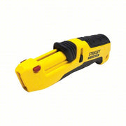 Stanley FMHT10365 Safety Knife 7 in Overall Lg, Textured, 1 3/4 in Overall Wd, Plastic, Black/Yellow