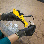 Stanley FMHT10365 Safety Knife 7 in Overall Lg, Textured, 1 3/4 in Overall Wd, Plastic, Black/Yellow