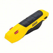 Stanley FMHT10369 Safety Knife 6 in Overall Lg, Plain, 1/2 in Overall Wd, Rubber, Black/Yellow, Quick-Change