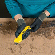 Stanley FMHT10369 Safety Knife 6 in Overall Lg, Plain, 1/2 in Overall Wd, Rubber, Black/Yellow, Quick-Change