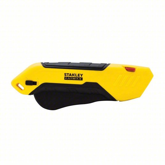 Stanley FMHT10369 Safety Knife 6 in Overall Lg, Plain, 1/2 in Overall Wd, Rubber, Black/Yellow, Quick-Change