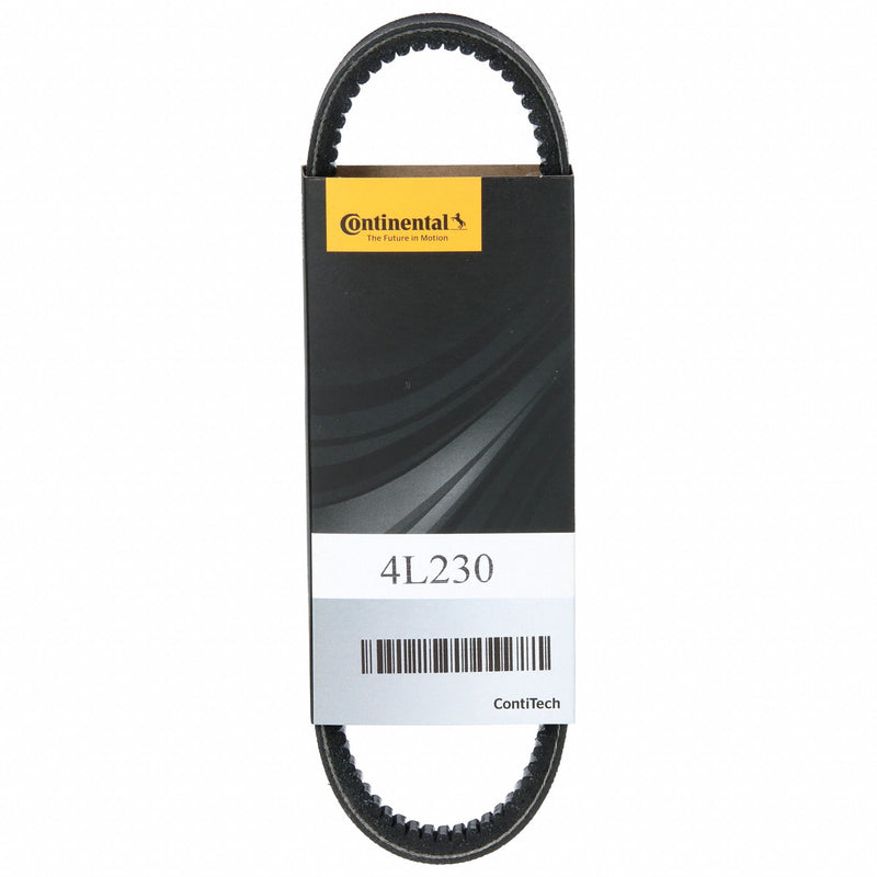 Continental 4L210 Cogged V-Belt, 21 in Outside Lg, 1/2 in Top Wd, 5/16 in Thick