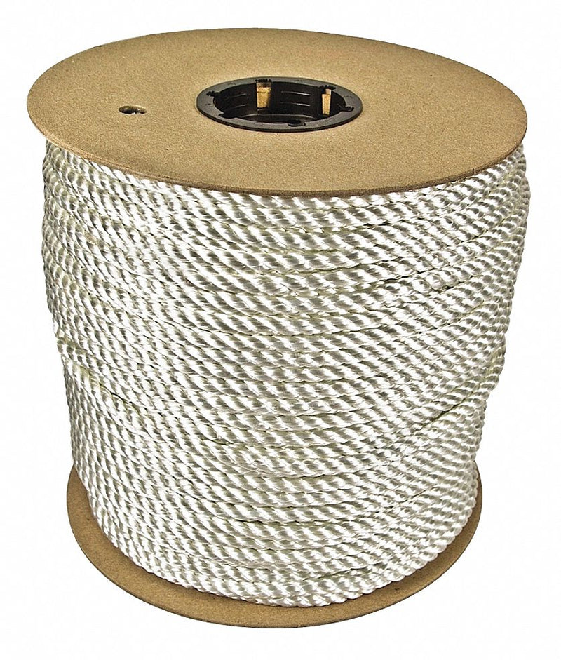 Approved Vendor 530320-00600 General Purpose Utility Rope, Twisted, 1 in Dia, 5,450 lb Working Load Limit, Nylon